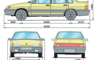 Основные технические характеристики автомобиля ВАЗ 2115