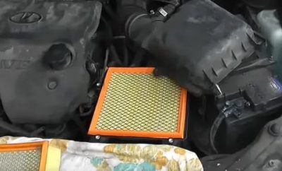 Как должен стоять воздушный фильтр на приоре?