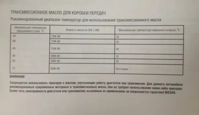 Сколько масла в КПП датсун он до?