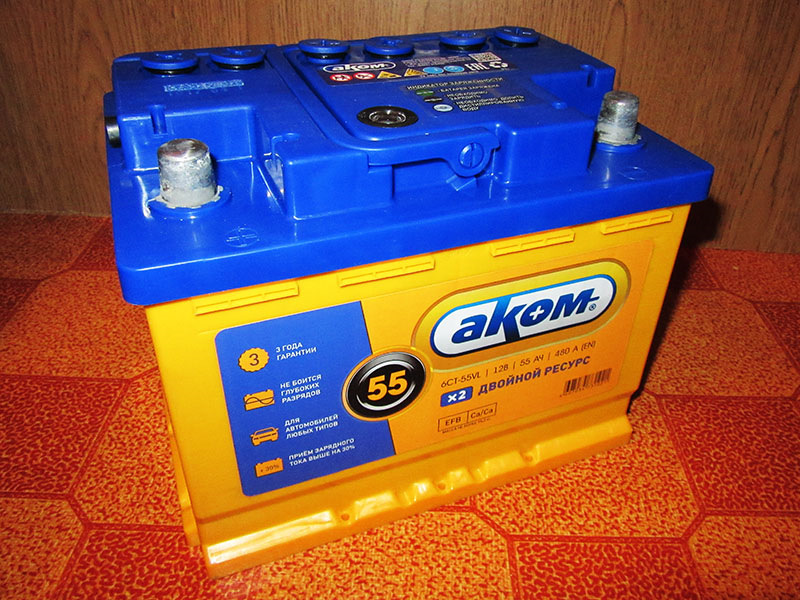 Штатная АКБ Лада Калина Аккумулятор калины