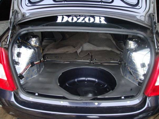 Изоляция багажника Звукоизоляция в Калине багажника