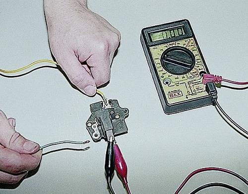 Проверка реле Проверка реле зарядки