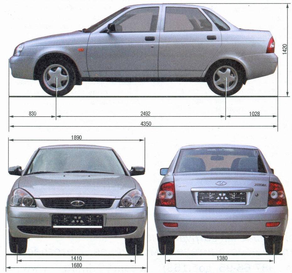 Размеры Размеры авто
