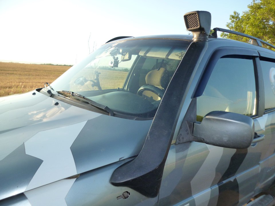 Шноркель на Ниве Расположение шнокеля