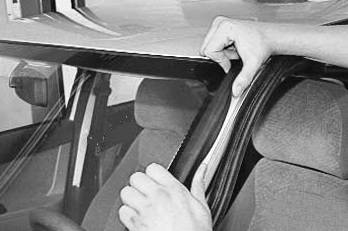 Снятие стекла Стекло снимают