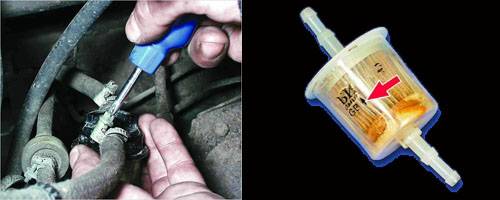 Топливный фильтр Каждый 1.5 года замена фильтра