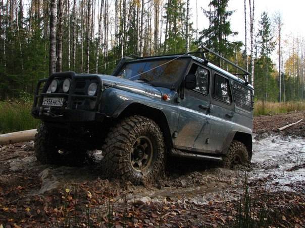 УАЗ пройдет любое припятствие Внедорожье - ни по чем