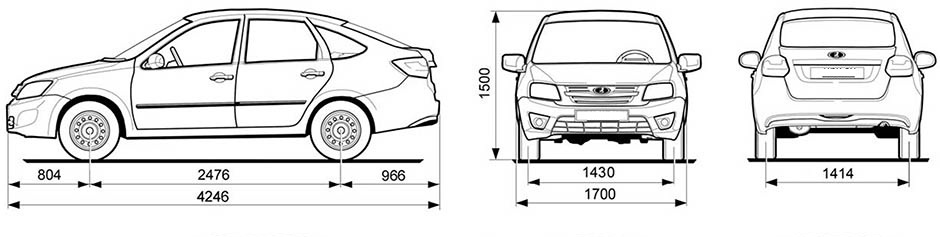 Геометрия кузова Основные размеры