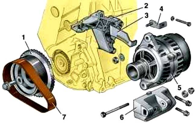 Снятие генератора на авто
