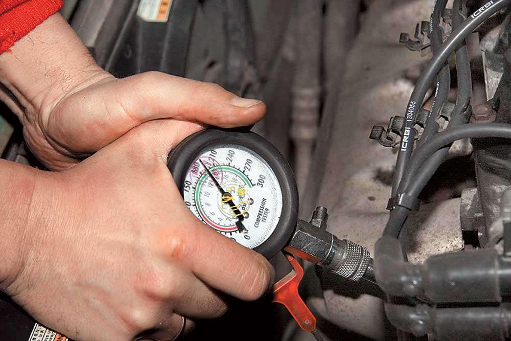 Замер компрессии Измерение давления