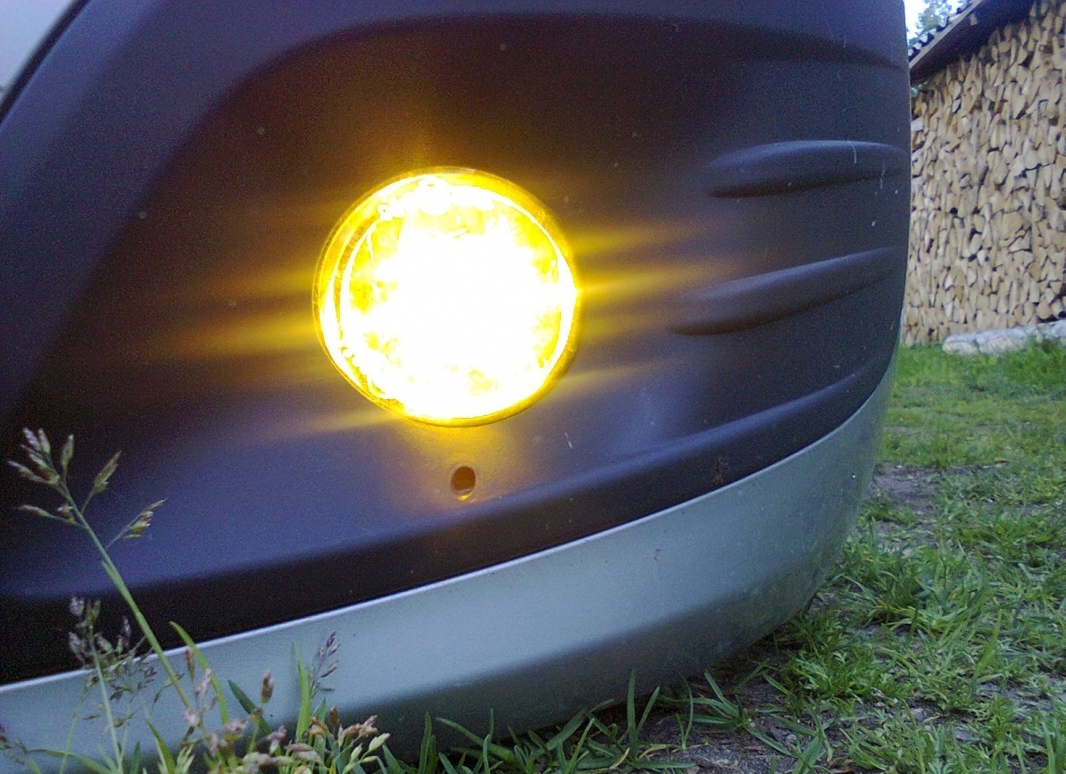 Проверка работы фонарей Свет противотуманок